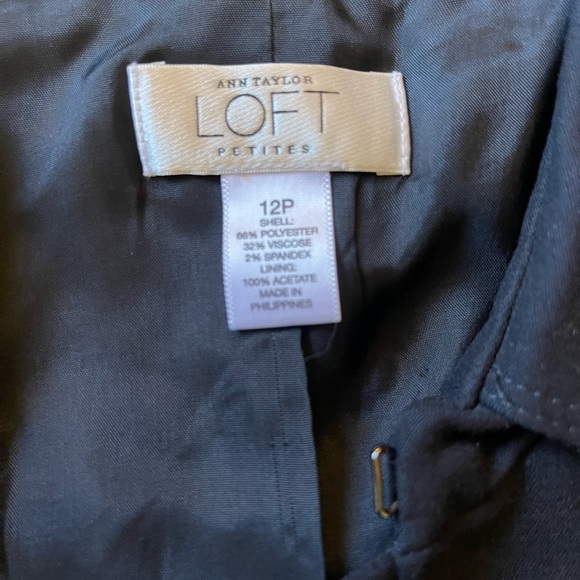 Loft - Navy Blue suit with amazing button detail! Sz 12p - Picture 3 of 5